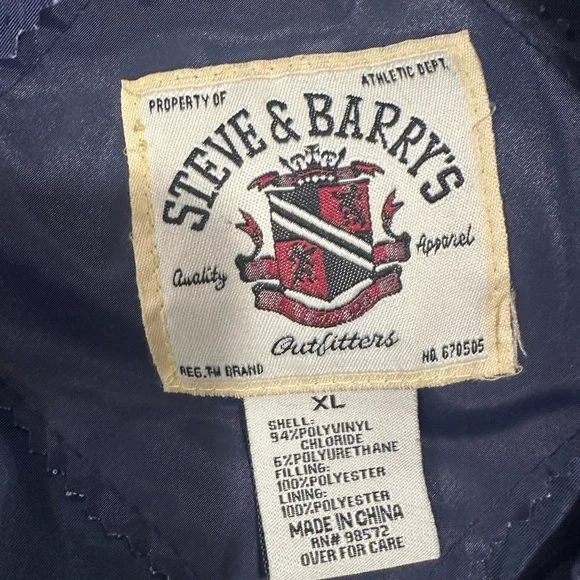 VTG Steve & Barry's University of Michigan Wolverines bomber varsity jacket.